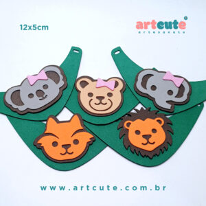 Gravatinha Laço Pet Safari em EVA. Pacote com 50un.