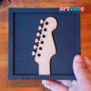 Quadrinho Decorativo Guitarra Rock  - 15x15cm - Imagem 2