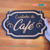 Quadrinho Decorativo Cantinho do Café 29X17,5cm - Imagem 2
