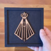 Quadrinho Decorativo Religioso Nossa Senhora Aparecida 15x15cm - Imagem 2