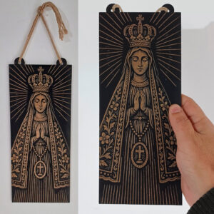 Plaquinha Quadro Religioso Católico Nossa Senhora Aparecida