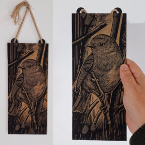 Plaquinha Quadro Decorativo Passarinho