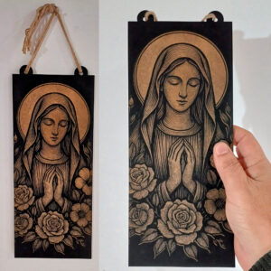 Plaquinha Quadro Religioso Virgem Maria
