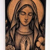 Plaquinha Quadro Religioso Virgem Maria - Imagem 3