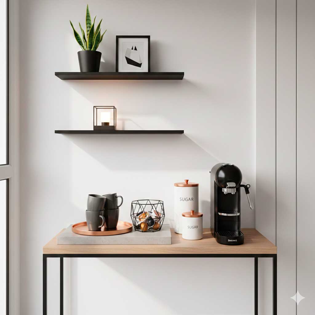 Cantinho do Café decoração Moderna Minimalista